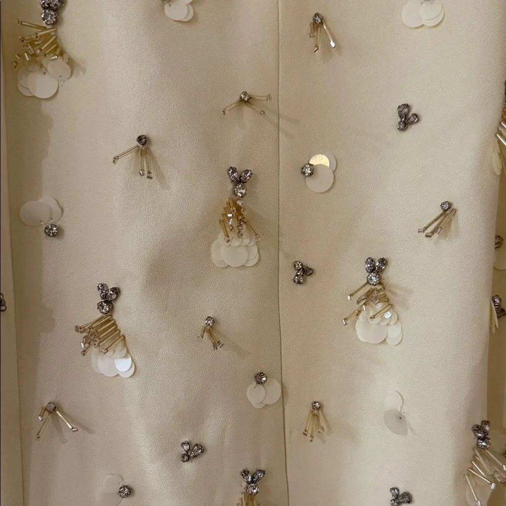 SIMKHAI - NEW - Sleeveless Yellow Floral Maxi Dress with Embellishments - Picture 4 of 5